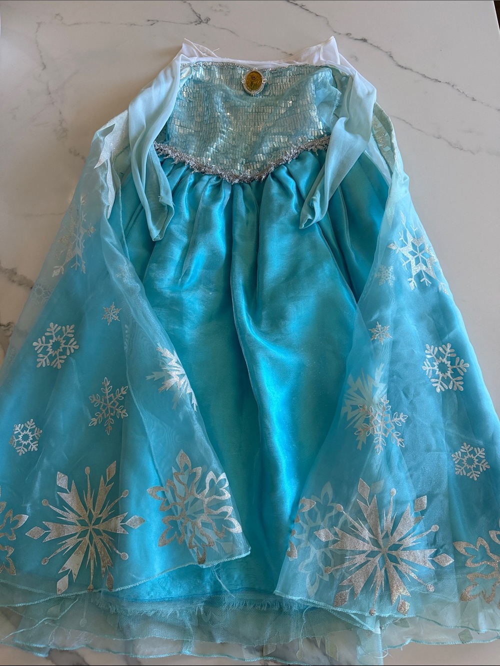 Disney Elsa Princess Kids Costume Dress